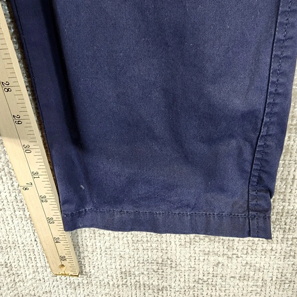 Bruhl Bros.® Nizza Stretch Cotton Trousers Mens 36x33.5 Navy Blue German Made